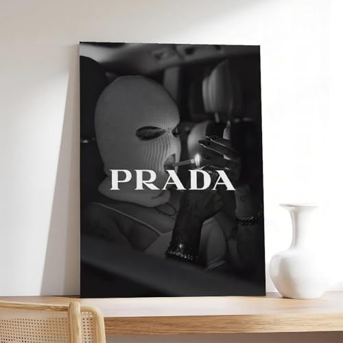 Dehub Black And White Luxury Poster for Home Office Decoration Chic Fashion Canvas Prints for Wall Aesthetic Perfect Gifts for Birthday Party Unframe-style 20x30inch(50x75cm)