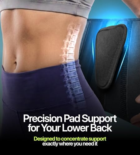 Plus Size Back Brace for Lower Back Pain Relief 3XL, Unisex Lumbar Support Belt with Lumbar Pad, Ergonomic Design and Soft Breathable Material, Adaptive Fit for Herniated Disc, Sciatica, Scoliosis