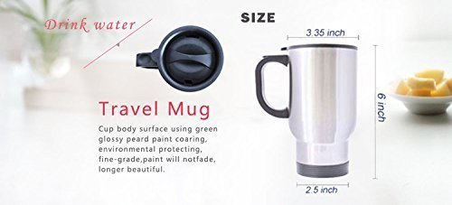 I Smile Because You're My Brother-in-law - Funny Travel Mug 14oz Coffee Mugs Cool Unique Birthday or Christmas Gifts for Brother In Law