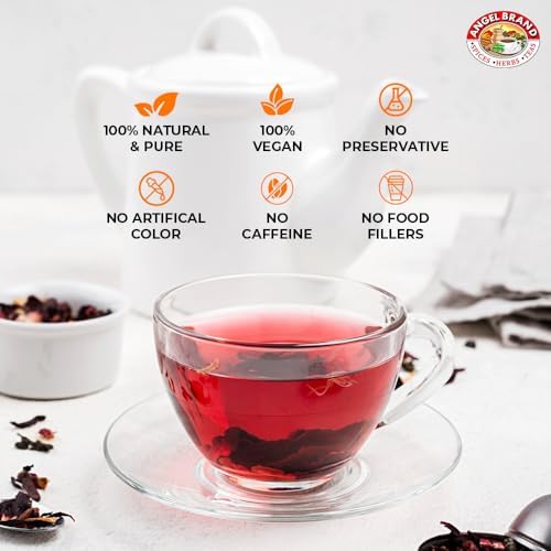 Angel Brand Sorrel Tea Bags 20 – Pack of 3 – Hibiscus Flower Tea for Refreshing Flavor &