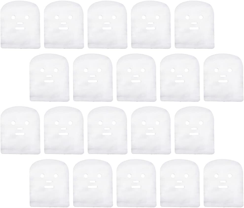 GALPADA 100pcs Facial Gauze Mask Sheets for Spa and Salon Use Pre-cut Moisturizing Gauze Facial Mask White Care for Skincare Routine
