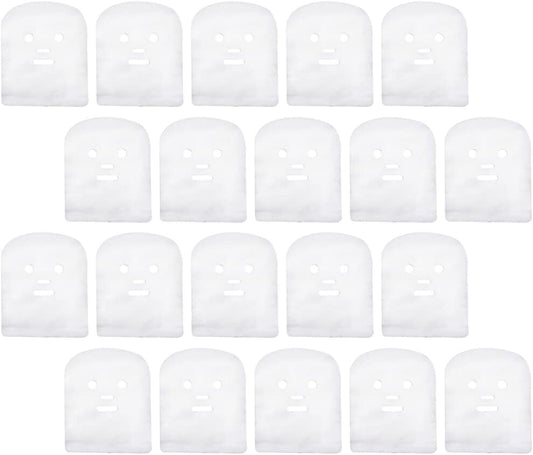 GALPADA 100pcs Facial Gauze Mask Sheets for Spa and Salon Use Pre-cut Moisturizing Gauze Facial Mask White Care for Skincare Routine
