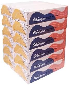 Soft 2-Ply Facial Tissue, White, 100-Count Box | Professional, Gentle and Durable | Great for Bathroom, Office, Business, School (1,200 Tissues, Bulk Pack of 12-Boxes)