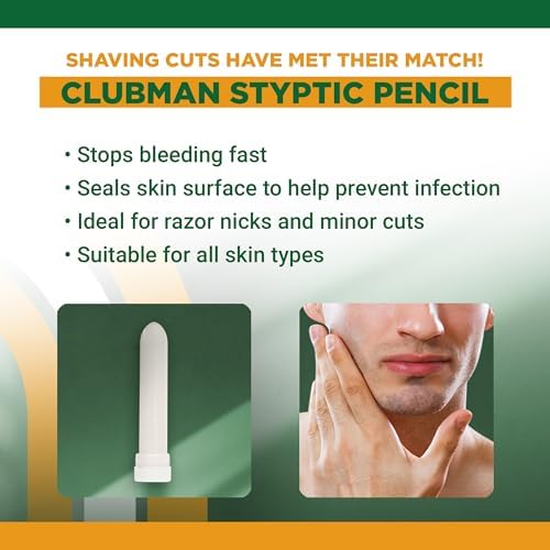 Clubman Pinaud Jumbo Styptic Pencil, 1 Oz (Pack of 12)