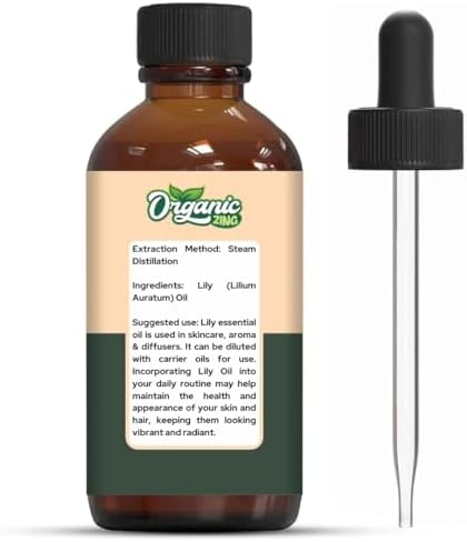 Organic Zing Lily (Lilium Auratum) Oil | Pure & Natural Essential Oil for Skincare & Aroma & Diffusers - 30ml/1.01fl oz