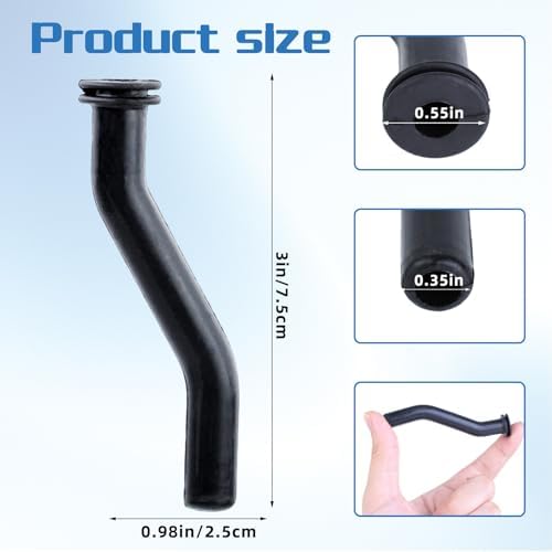 Vacuum Hose 596163 Compatible with B.S, John Deere, Craftsman, Replaces 593998 797408 – 4 Pack Vacuum Pump Hose For Small Gasoline Engines,Lawn Mower Tractor