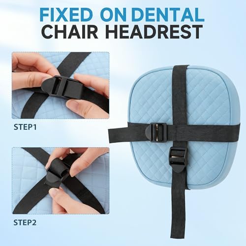 Dental Simulator Mannequin Transparent Head, Typodont Teeth Head Model Fixed on Dental Chair with Detachable Teeth, 180° Adjustable Rotation, Dental Clinic Education Practical Demonstration