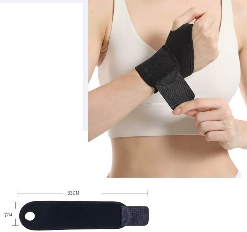 1pc Black Carpal Tunnel Wrist Brace, Adjustable Brace Night Support for Fitness, Right & Left Hands Weightlifting,Wraps for Women and Men