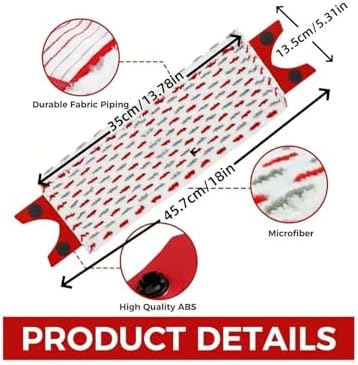 Microfibre Pads Refill Mop,Compatible With Vileda 1-2 Spray,Compatible With Vileda Ultramax/UltraMax Plus/Easy Wring UltraMax Mop, Mop Head(2PCS)