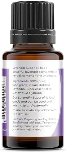 Viva Doria Lavandin Essential Oil, 100% Pure, Natural Essential Oil, Undiluted, for Aromatherapy | Food Grade, 15 mL (0.5 Fluid Ounce)