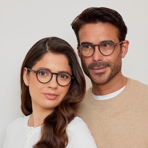 OPULIZE REY Reading Glasses for Women Men, Retro Round Frame with Spring Hinges, Matte Black, Brown Tortoiseshell, Grey +3.00 (Pack of 3)