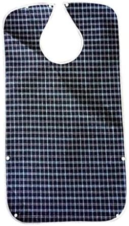 Adult Bibs for Men, Waterproof Large Adult Bibs with Adjustable Snap Button for Women for Eating, Washable Reusable for Elderly Seniors Disabled,1 Pack