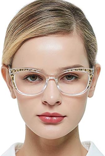 OCCI CHIARI Clear Reading Glasses for Women 3.0 Stylish Readers 1.0 1.25 1.5 1.75 2.0 2.25 2.5 2.75 3.0 3.5 4.0 5.0 6.0 (Transparent, 3.0)