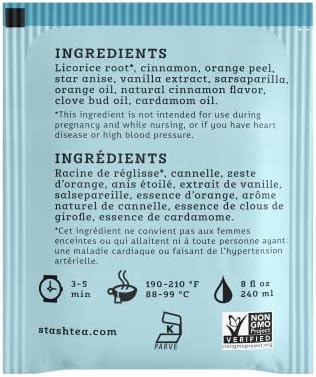 Stash Tea Licorice Spice Herbal Tea, Box of 100 Tea Bags