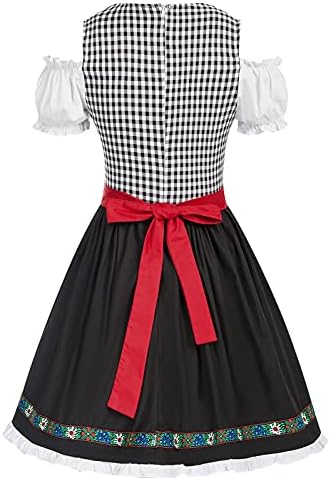 Kate Kasin Women's German Dirndl Dress Costumes for Traditional Bavarian Oktoberfest Carnival Halloween