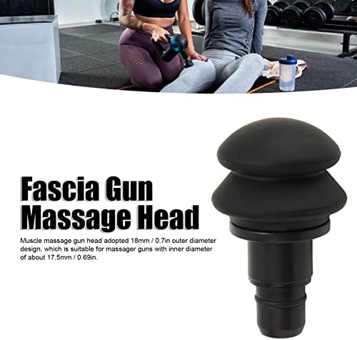 AMONIDA Fascia Massage Gun Head, 18mm Silicone Gas Cushion Fascia Massager Replacement Head, for Head, Buttocks, Thighs, Calves, Flat Major Muscles