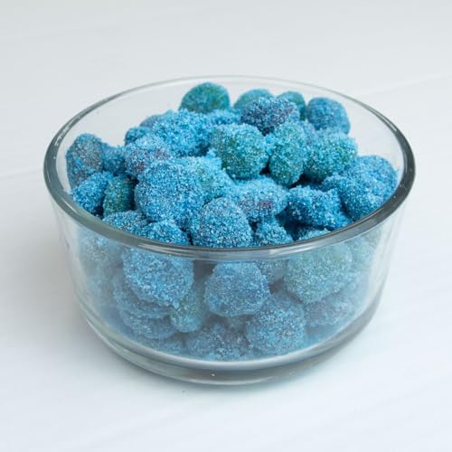 Goso Gummies Sour Blue Razz Gusher Bombs – 6oz Bag – Sour Blue Raspberry Filled Candy
