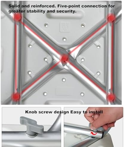 Shower Chair with Arms Heavy Duty Bath Chair with Back Inside Shower Transfer Bath Seat Padded Bench Portable Lift Height Adjustable Legs for Bathtub Non-Slip Feet，Shower Seats for Elderly