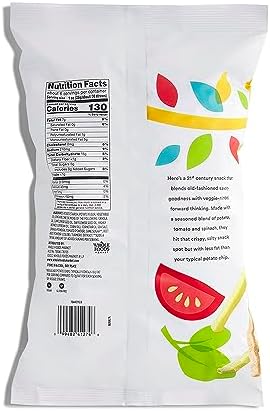 365 by Whole Foods Market, Veggie Straws, Made with Tomato and Spinach, Vegan, Gluten-Free, 6 Ounce