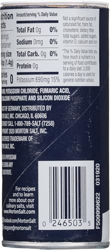 Morton Salt Substitute, Sodium Free, Salt Substitutes with No Sodium, 3.125oz, 2 Pack