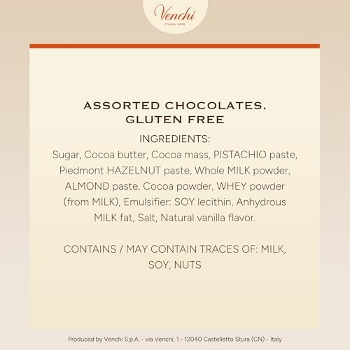 Venchi - Spring Tray Box with 12 Cremini, Venchi Spring Collection, 4.76 Oz, Gluten Free, Gift Idea, Mother's Day