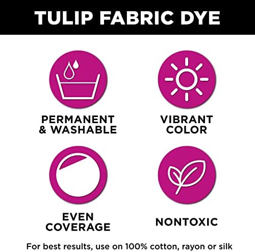 Tulip Permanent Fabric Dye Powder, Hot Dye Method for Vibrancy, Long-Lasting Color, Bright Pink