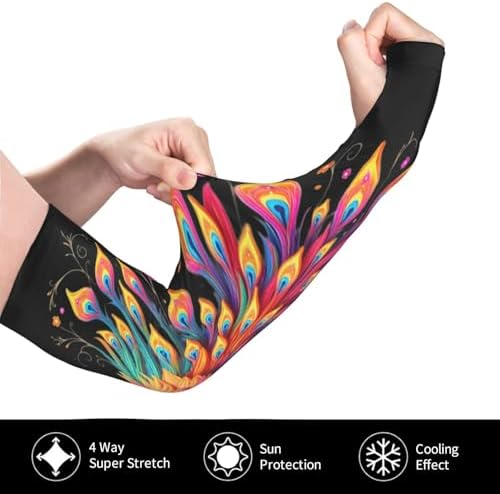 1 Pair Sun Protection Arm Sleeves For Men Women Compression Sport Cooling Long Volleyball Sleeve For Garden Football Baseball