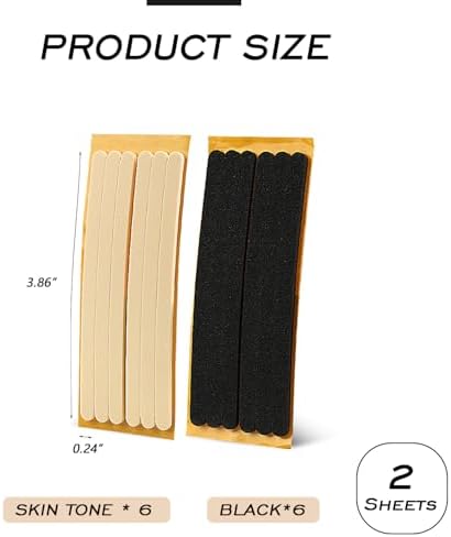 12 Pcs Women Strap Cushion Insert Heel Grips Anti Slip Heel Liners Adhesive Shoe Grips Thin Heel Straps for High Heels Women Men Loose Shoes Black and Beige