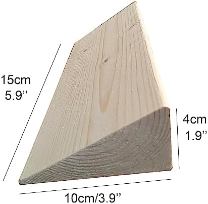 Wooden Threshold Ramps for Doorways, Porch Wheelchair Ramps, Non Slip Portable Home Entry Ramps, Wood Wheelchairs Ramp Kit for Home/Front Door/Yard (Size : 15x10x4cm)