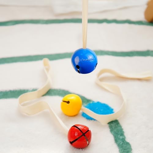Yellow Bell with Ribbon, Montessori Baby Toy
