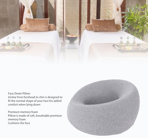 Face Down Pillows, Memory Foam Face Cushion Pillow for Prone Sleeping, Beauty Salon and Post Eye Surgery Rest with Breathable Arches Design