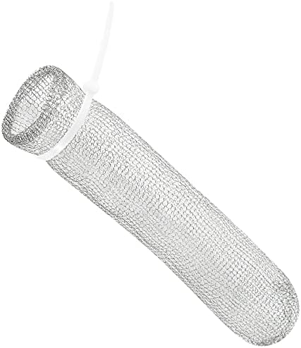 24 Pieces Lint Traps Washing Machine Stainless Steel Lint Snare Traps Laundry Mesh Washer Hose Filter with 24 Pcs Cable Ties