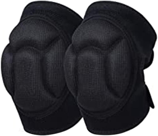 1 Pair Men/Women Knee Pads Exercise Knee Pads for Gardening, Cleaning, Construction Work, Flooring, Volleyball, Anti-Slip Collision, Black