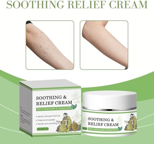 2Pcs Soothing Relief Cream, Herbal Moisturizer for Sensitive Skin, Herbal Soothing Cream, Hydrating & Refreshing, Suitable for Daily Skin Care