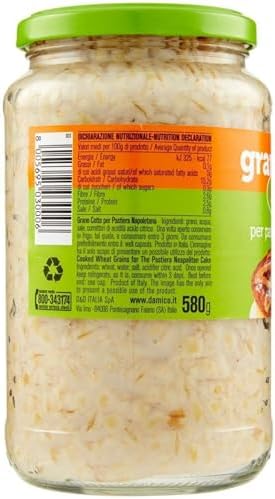 Fratelli D’Amico Cooked Wheat Grain for Neapolitan Pastiera 20.5 oz (580 g)