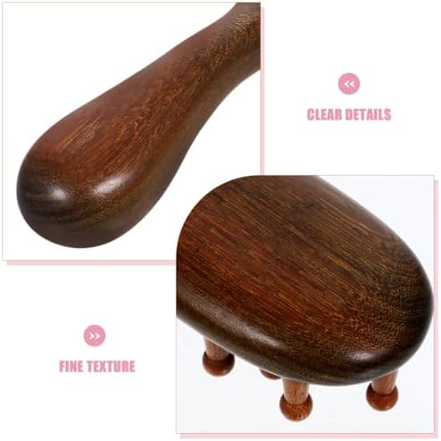 Sandalwood Scalp Massage Comb Wide Tooth Hair Detangler with Ergonomic Handle for Blood Circulation and Headache Relief Portable Hair Care Tool 6.77In