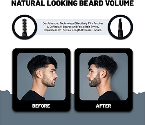 VOID Homme Beard Filler Pencil - Light Brown, Set of 4 - Instant, Waterproof Liner for Natural-Looking Beard Filling