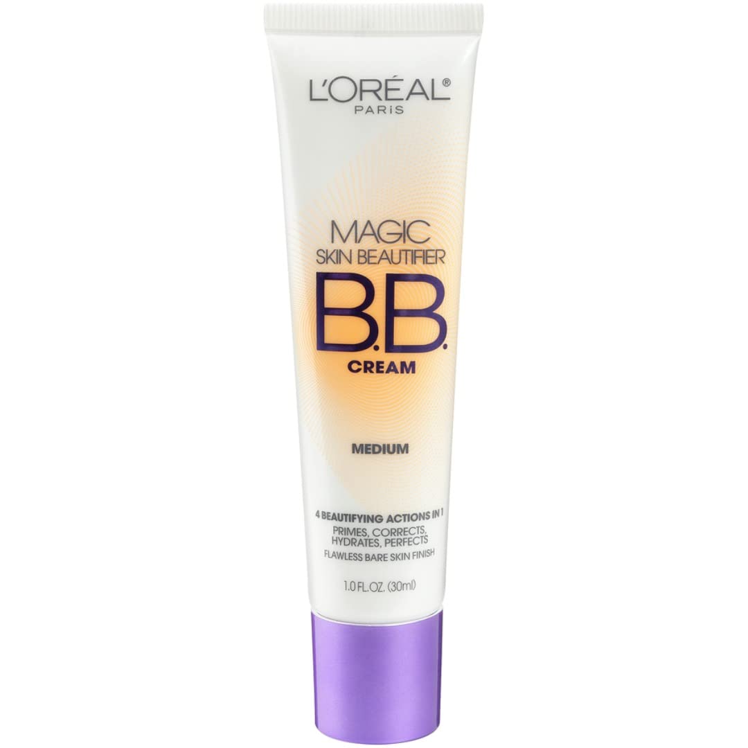 L'OrÃ©al Paris Makeup Magic Skin Beautifier BB Cream Tinted Moisturizer, Medium, 1 fl oz, 1 Count