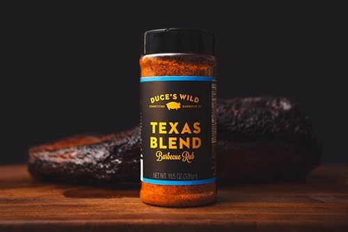 Duce’s Wild Barbecue Texas Blend BBQ Rub - Bold Peppery All-Purpose Seasoning for Brisket, Steak, Chicken & Pork - Competition-Level Dry Rub - Vegan, Gluten-Free & MSG-Free - 11.5 oz