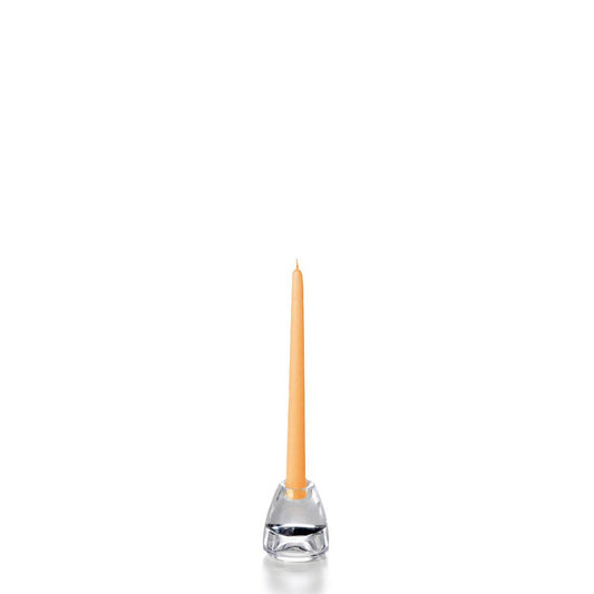 yummi Peach Taper Candles -10 inch - 12 per Pack