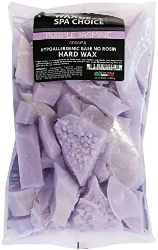Waxness Spa Choice Purple Jasmine Demi Creamy No Rosin Waxing Kit with 2.2 Lb / 1 Kg Wax Bag