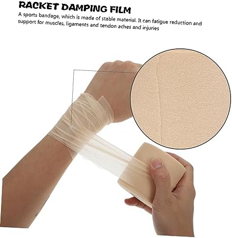 ERINGOGO Badminton Racket Shock-Absorbing Grip Tape 1 Roll Waterproof Multi-Function Athletic Wrap Elastic Breathable Sports Tape for Tennis and Outdoor Sports