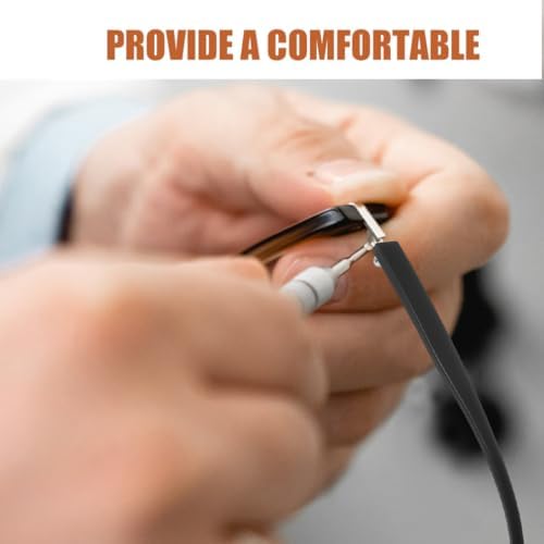 FRCOLOR Universal Glasses Repair Kit with Tr90 Replacement Arms Eyeglass Temple Tips Screws Screwdrivers and Nose Pads for Eyeglasses and Sunglasses 2 Pairs 5.43In