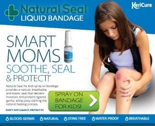 Natural Seal Liquid Bandage Spray - Sting-Free, Hypoallergenic Wound Care for Cuts, Scrapes, and Skin Irritations - Water-Based Formula for Kids, Adults & Sensitive Skin - Made in USA, 1 Ounce