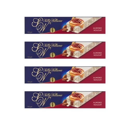 Welkom USA Famous Spoon with Sally Williams Almond Bar Nougat 110g | 4 Pack