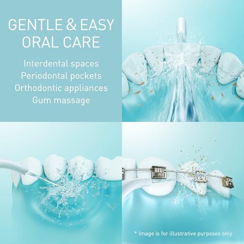 Panasonic 300 Series EW-DJ26-V303 Ultrasonic Dental Water Pulser, Oral Irrigator, 200ml, IPX7, 2 Standard Tips, 5 Pressure Settings, Travel Accessory, Purple