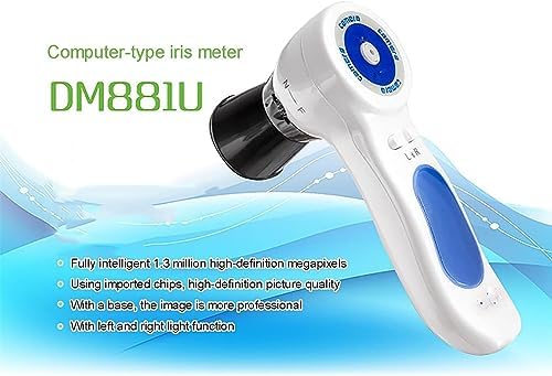 Iridology Camera, Iriscope Iris Analyzer,Iris Eye Detector,Iris Camera,Iris Lens,with Aluminum Box + Hd 13 Million Pixel + Iris Analysis Software, for Beauty Salon, Spa
