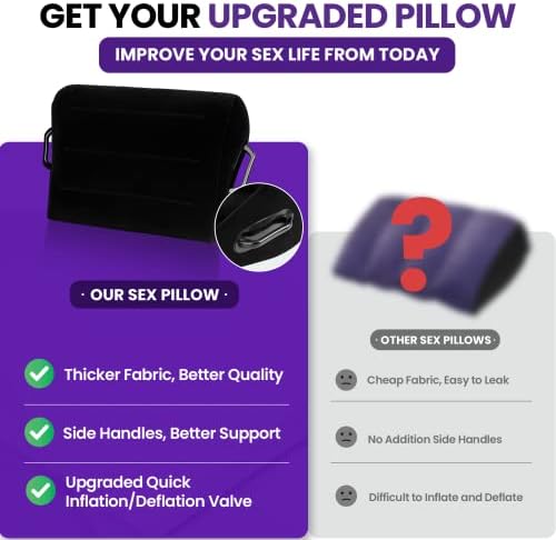 Sex Toys Inflatable Sex Pillow for Deeper Penetration Sex Position Pillow for Adults Sex Furniture Sex Accessories for Couples Men Women