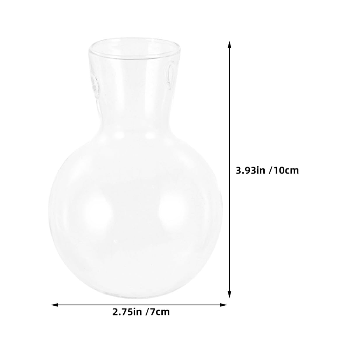 JEWEDECO Glass Flower Vase with Wooden Stand 3pcs High Borosilicate Glass Propagation Station Desktop Planter for Hydroponic Plants and Terrarium Home Décor