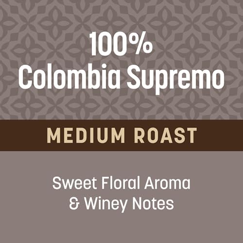 Don Francisco's 100% Colombia Supremo Ground Coffee: Rich, Aromatic 100% Arabica Beans - (3 x 10 oz Recyclable Cans)